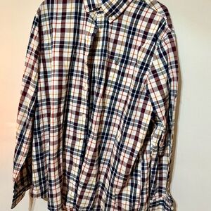 Chaps Men's Multicolor Plaid Button Down Shirt